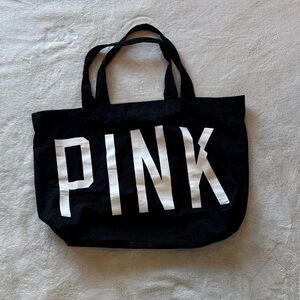 Large Black and White Tote Bag